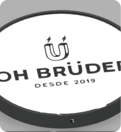 Luminoso Redondo 1 Face c/ Led